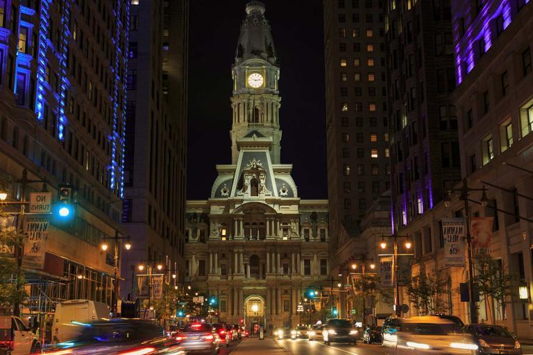 city hall at the end of broad street in philadelphia